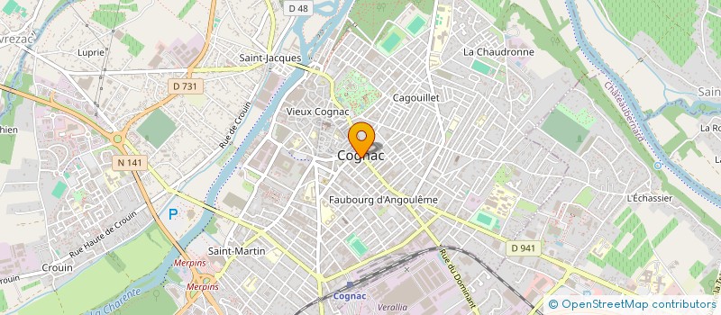 localisation de l'entreprise SCCV DE L'ALMA à COGNAC