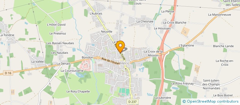 localisation de l'entreprise SCCV DE L'ERDRE  HERIC