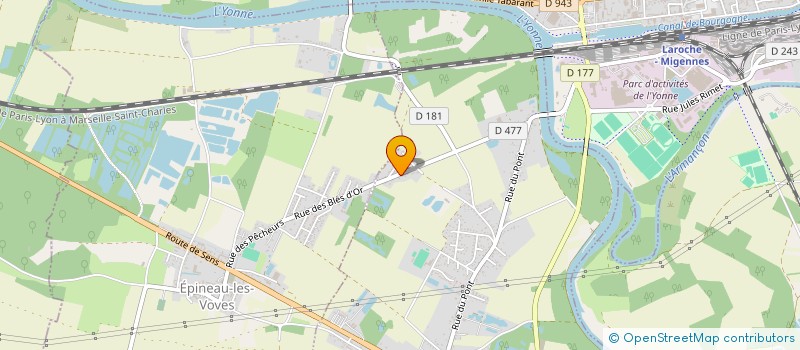 localisation de l'entreprise SCCV DE L'ETANG DAVID  CHARMOY