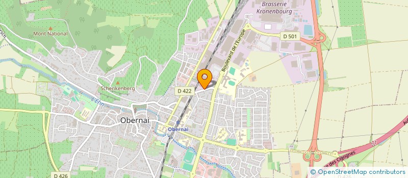 localisation de l'entreprise SCCV DE L'ILL  OBERNAI