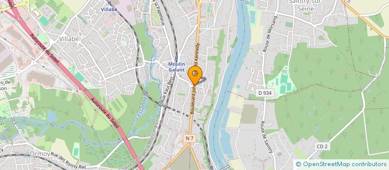 localisation de l'entreprise SCCV DE LA CARRIERE à CORBEIL-ESSONNES