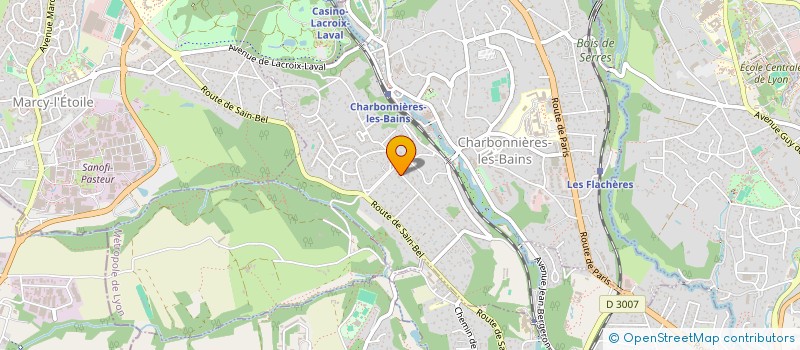 localisation de l'entreprise SCCV DE LA CROISEE  CHARBONNIERES-LES-BAINS