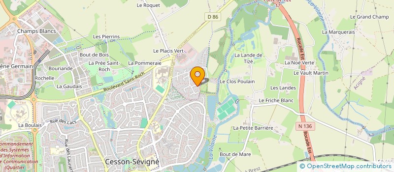 localisation de l'entreprise SCCV DE LA CROISERIE à THORIGNE-FOUILLARD