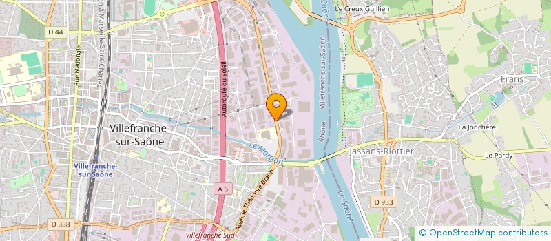 localisation de l'entreprise SCCV DE LA PERONNIERE SUD  VILLEFRANCHE-SUR-SAONE