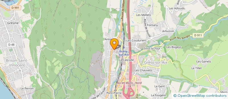 localisation de l'entreprise SCCV DE LA SOURCE  GRESY-SUR-AIX