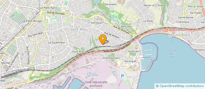 localisation de l'entreprise SCCV DE LA VILLENEUVE à BREST