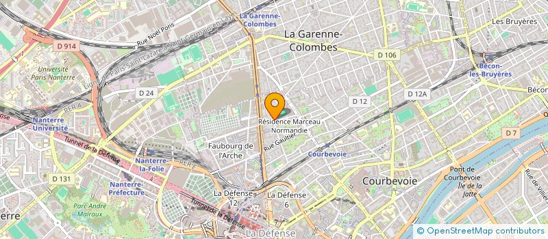 localisation de l'entreprise SCCV DE VISIEN à COURBEVOIE