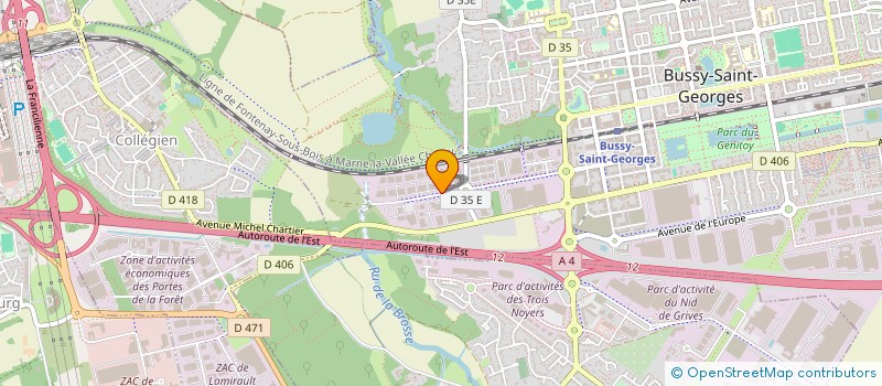 localisation de l'entreprise SCCV DES AMERICAINS  BUSSY-SAINT-GEORGES