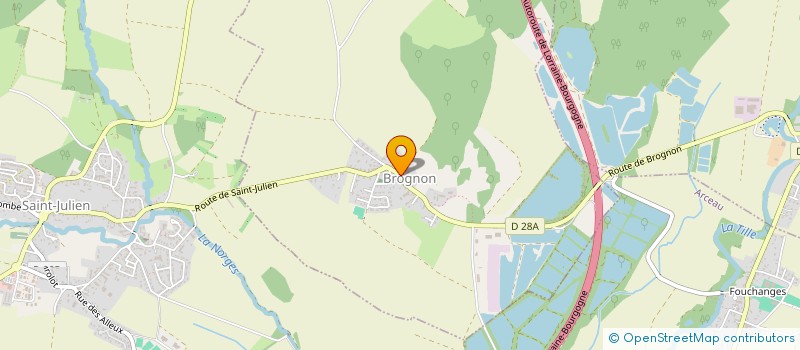 localisation de l'entreprise SCCV DES ANGES à BROGNON