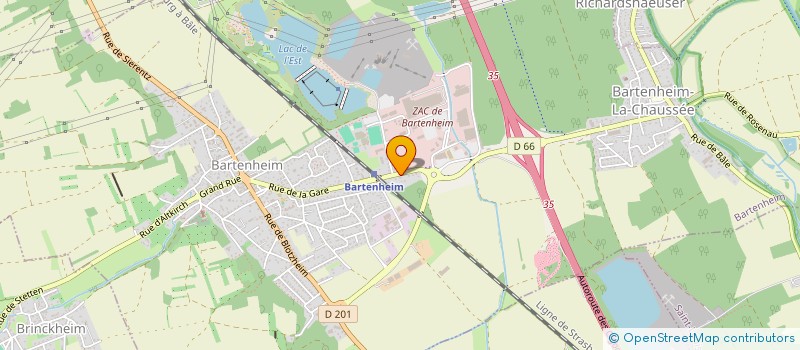 localisation de l'entreprise SCCV DES BORDS DU LERTZBACH à BARTENHEIM