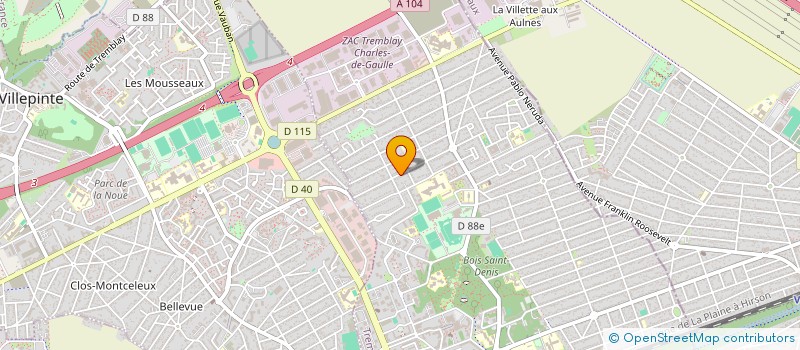 localisation de l'entreprise SCCV DES CERISIERS à TREMBLAY-EN-FRANCE