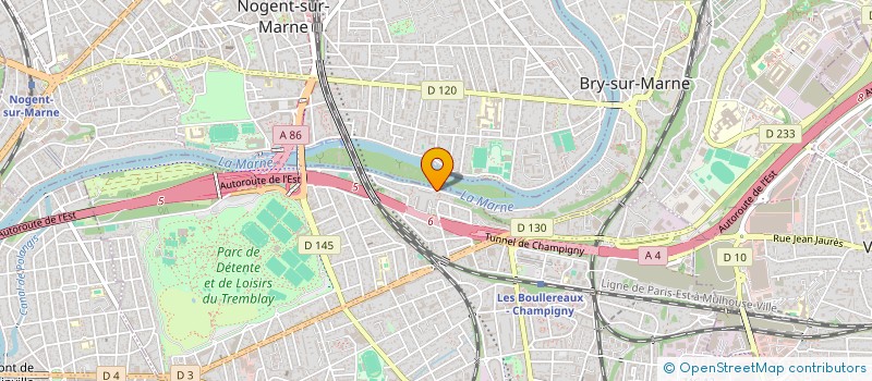 localisation de l'entreprise SCCV DES COTEAUX DE LA MARNE à CHAMPIGNY-SUR-MARNE
