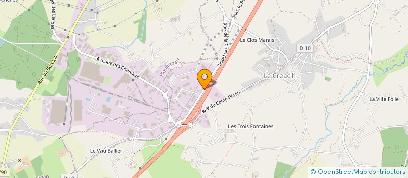 localisation de l'entreprise SCCV DES FOUGERES à TREGUEUX