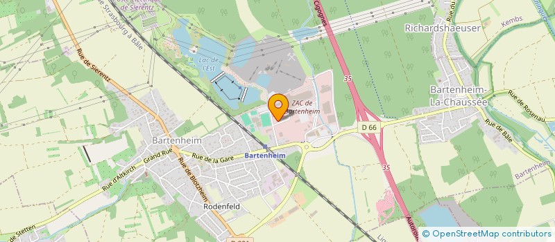 localisation de l'entreprise SCCV DES MARCHES à BARTENHEIM