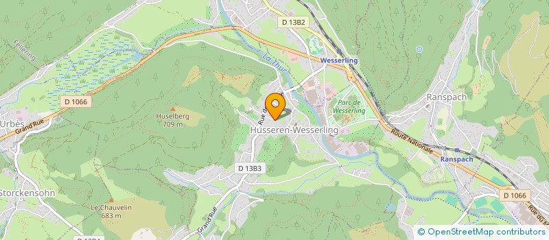 localisation de l'entreprise SCCV DES MONTAGNES  HUSSEREN-WESSERLING