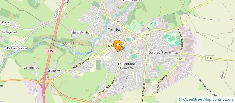 localisation de l'entreprise SCCV DES RIVES  FALAISE