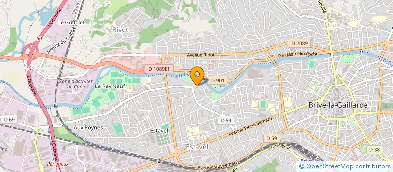 localisation de l'entreprise SCCV DES ROSIERS à BRIVE-LA-GAILLARDE