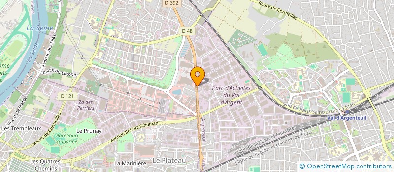 localisation de l'entreprise SCCV DES TERRES ROUGES à ARGENTEUIL