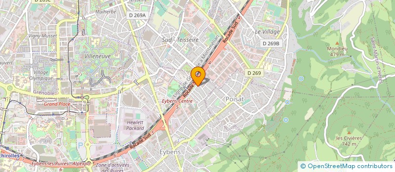 localisation de l'entreprise SCCV DES VIGNES  EYBENS