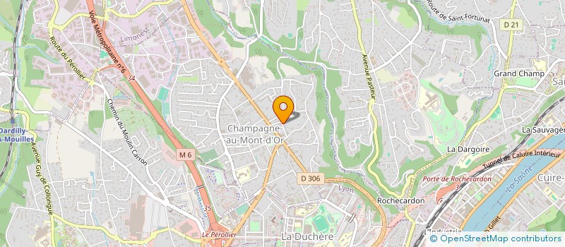 localisation de l'entreprise SCCV DIJON GRANGIER à CHAMPAGNE-AU-MONT-D'OR