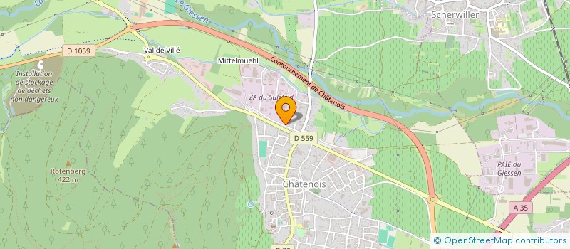 localisation de l'entreprise SCCV DMK à CHATENOIS