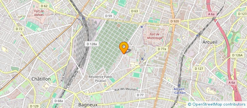 localisation de l'entreprise SCCV DOLET 160  BAGNEUX