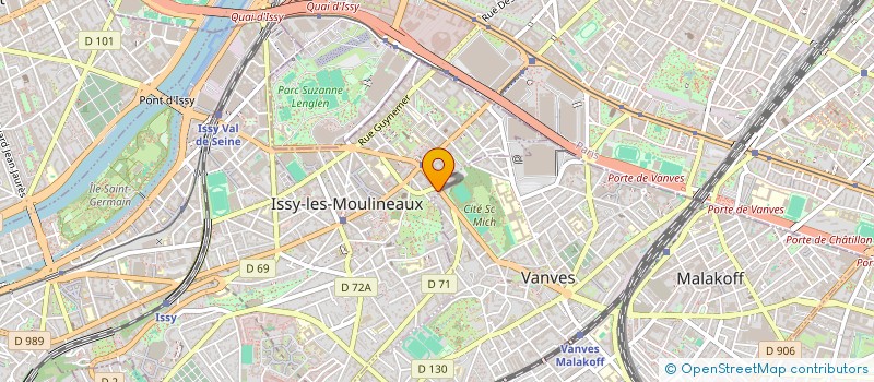 localisation de l'entreprise SCCV DOMERAT PROMOTION à ISSY-LES-MOULINEAUX