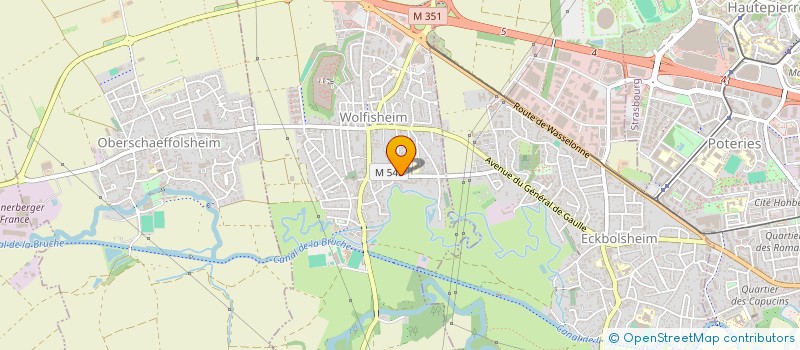 localisation de l'entreprise SCCV DU 82 à WOLFISHEIM