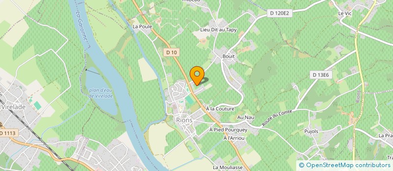 localisation de l'entreprise SCCV DU BOUSCAUT à RIONS