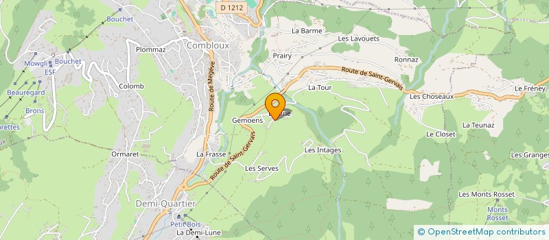localisation de l'entreprise SCCV DU CRET MERMET  COMBLOUX