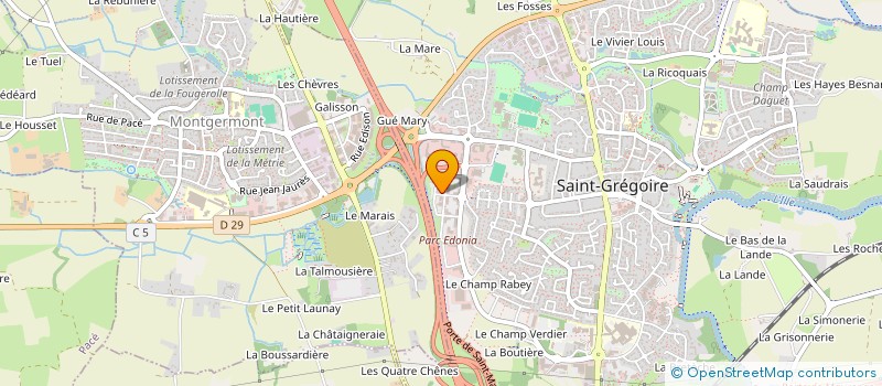 localisation de l'entreprise SCCV DU GOLFE à SAINT-GREGOIRE