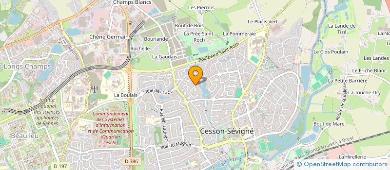 localisation de l'entreprise SCCV DU HELLIER à CESSON-SEVIGNE