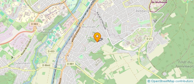 localisation de l'entreprise SCCV DU JARDIN DES POETES  BRUNSTATT-DIDENHEIM