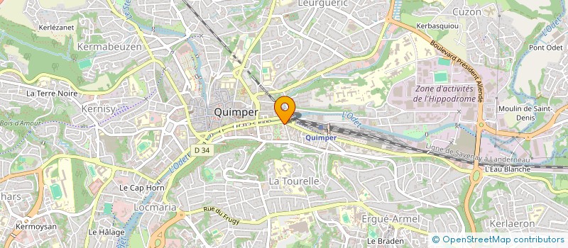 localisation de l'entreprise SCCV DU LOT NUMERO CINQ à QUIMPER
