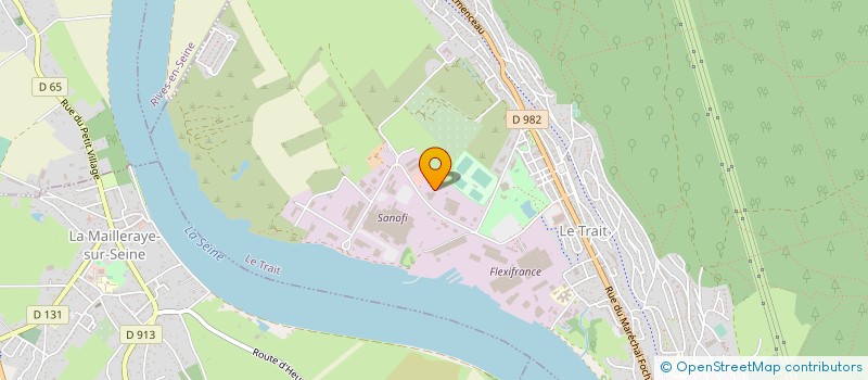 localisation de l'entreprise SCCV DU PLATEAU  LE TRAIT