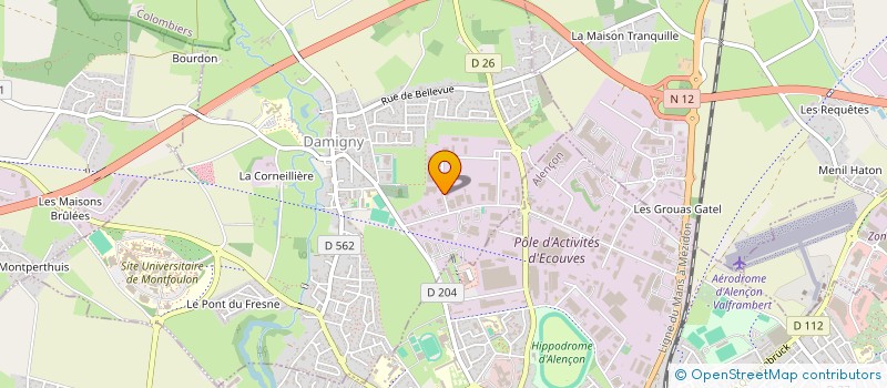 localisation de l'entreprise SCCV DU REMPART à DAMIGNY