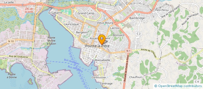 localisation de l'entreprise SCCV DUBOUCHAGE à POINTE A PITRE