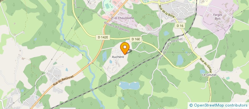 localisation de l'entreprise SCCV ECO-BAT  EGLETONS