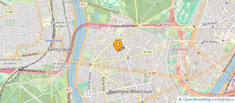 localisation de l'entreprise SCCV ECOLES CITES à BOULOGNE-BILLANCOURT