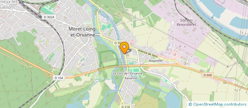 localisation de l'entreprise SCCV ECUELLES - ORVANNE  MORET-LOING-ET-ORVANNE