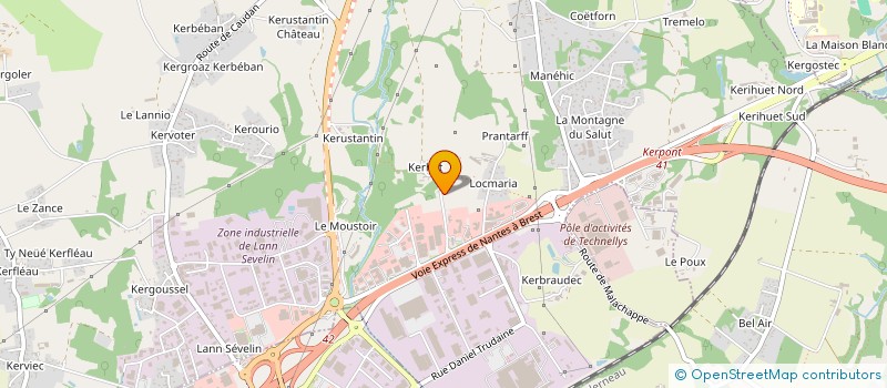 localisation de l'entreprise SCCV EDIFIZ BETTON  CAUDAN