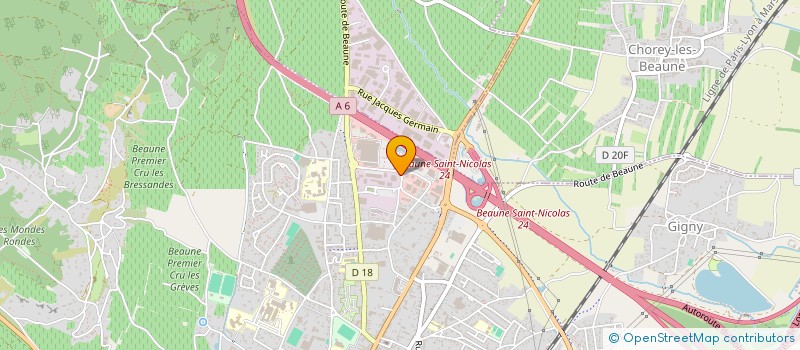 localisation de l'entreprise SCCV ELANGE 2 à BEAUNE