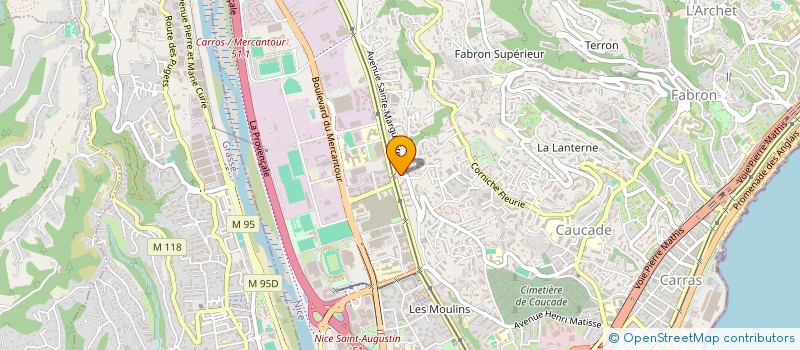 localisation de l'entreprise SCCV EMERIGE BEAUSOLEIL GRIMA à NICE