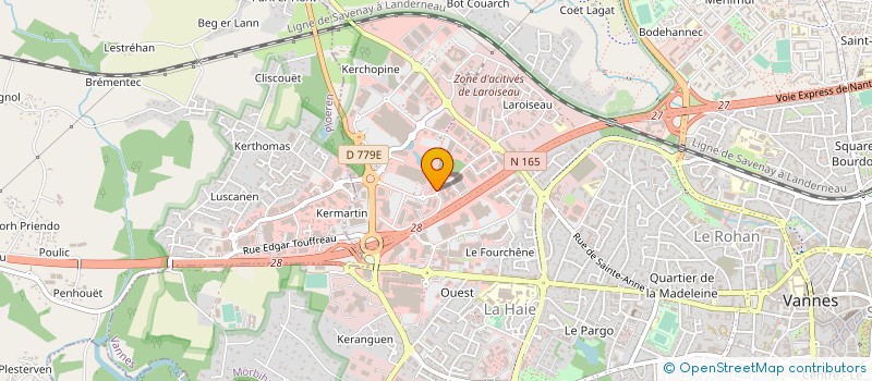 localisation de l'entreprise SCCV ENE-ZEN à VANNES