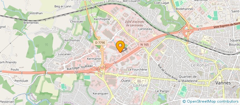 localisation de l'entreprise SCCV EOLE à VANNES