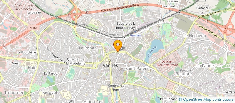 localisation de l'entreprise SCCV ER PRAD à VANNES