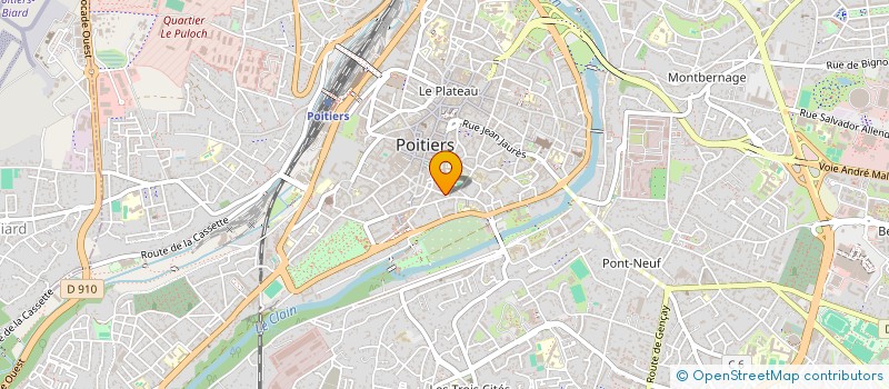 localisation de l'entreprise SCCV ESSILLARDS PARK à POITIERS