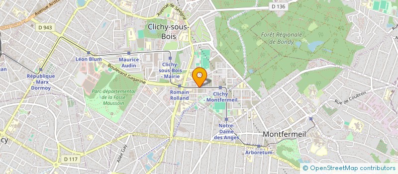 localisation de l'entreprise SCCV ETAMPES-CARRIERE à CLICHY-SOUS-BOIS