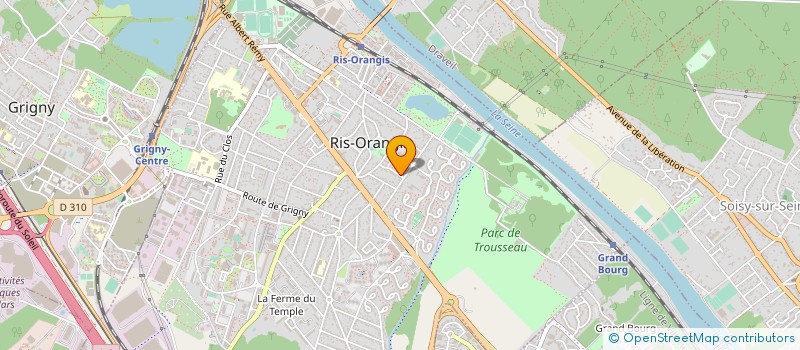 localisation de l'entreprise SCCV EUGENE DELACROIX  RIS-ORANGIS