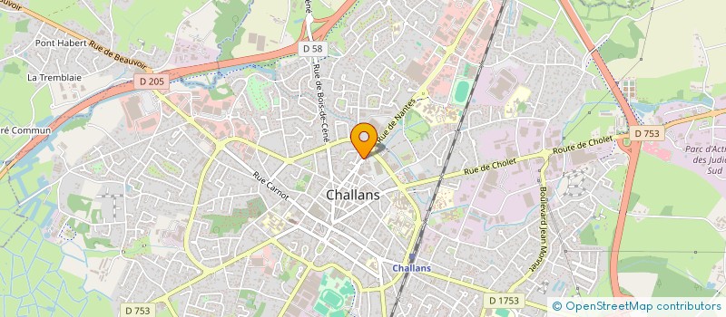 localisation de l'entreprise SCCV EUROTREND 33 RUE DE NANTES à CHALLANS